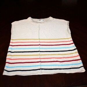 Zeagoo Colorful Striped Knit Tank Top - Size S - NWOT
